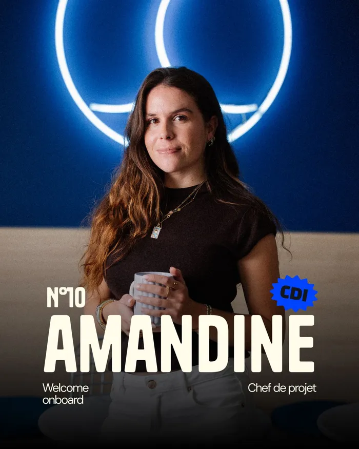 Bienvenue à Amandine, nouvelle cheffe de projet social media